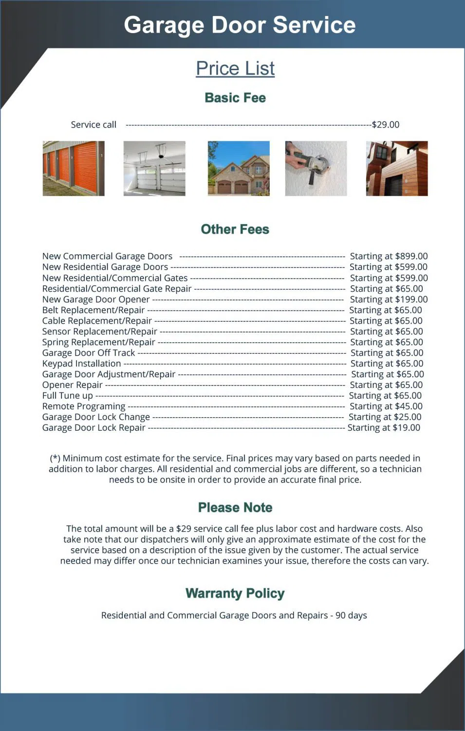 Golden Garage Door Service Phoenix, AZ 602-833-6805